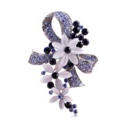Opal krystal broche