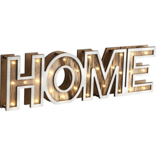 "Home" Træskilt med LED - Image 2