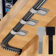 Kabel Strips - Selvklæbende m. Velcro, 10 stk.